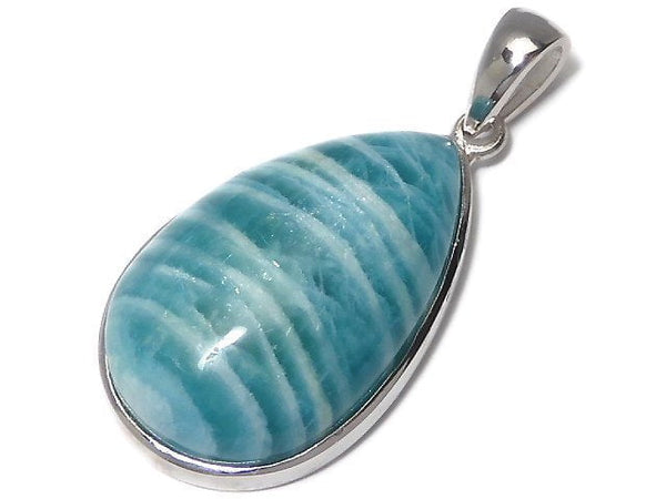 [Video][One of a kind] Amazonite AAA- Pendant Silver925 NO.222