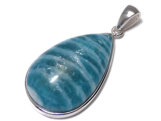 [Video][One of a kind] Amazonite AAA- Pendant Silver925 NO.223