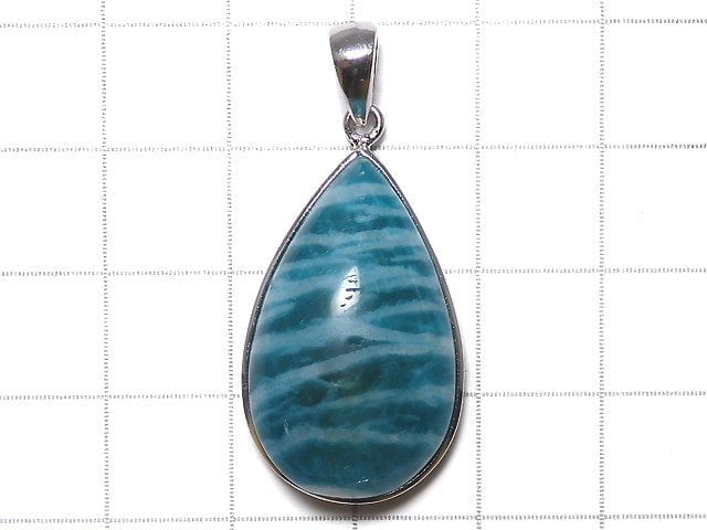 [Video][One of a kind] Amazonite AAA- Pendant Silver925 NO.223