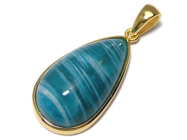 [Video][One of a kind] Amazonite AAA- Pendant 18KGP NO.227