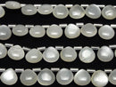 [Video]High Quality White Moonstone AAA- Chestnut (Smooth) 10x10mm half or 1strand (18pcs)