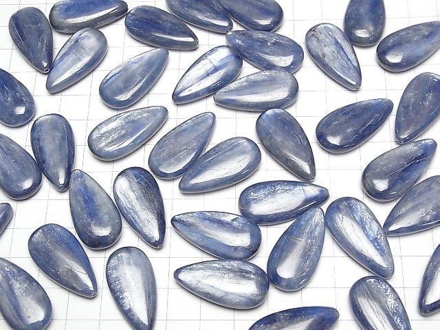 [Video] Kyanite AA+ Half Drilled Hole Pear shape (Smooth) 30x15mm 1pc