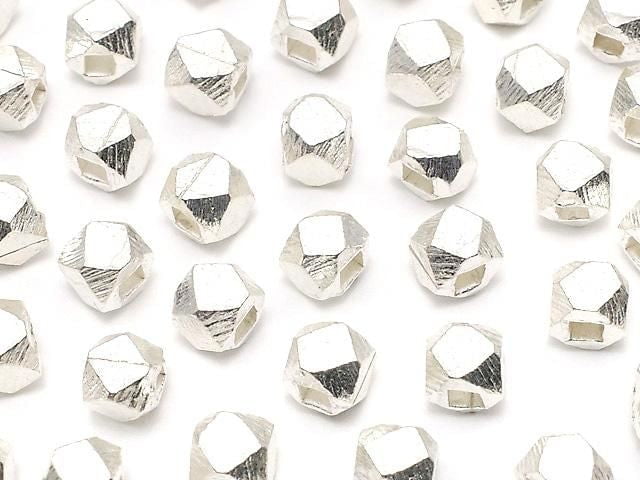 Karen Silver Cube Shape 4x4x4mm White Silver 4pcs