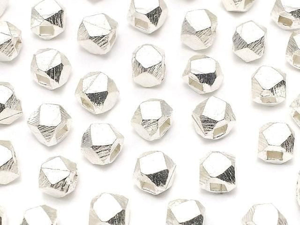 Karen Silver Cube Shape 4x4x4mm White Silver 4pcs