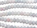 [Video] Glass Beads Faceted Button Rondelle 4x4x3.5mm Blue x Pink AB 1strand beads (aprx.15inch/38cm)