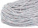 [Video] Glass Beads Faceted Button Rondelle 4x4x3.5mm Blue x Pink AB 1strand beads (aprx.15inch/38cm)