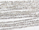 Karen Silver Chips (Discs) 1.5x1.5x1mm White Silver 1/8 or 1strand beads (aprx.26inch/66cm)