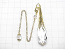 [Video] Crystal AAA Pendulum 65x14x14mm with chain, gold color, 1pc
