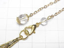 [Video] Crystal AAA Pendulum 65x14x14mm with chain, gold color, 1pc