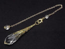 [Video] Crystal AAA Pendulum 65x14x14mm with chain, gold color, 1pc