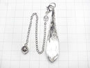 [Video] Crystal AAA Pendulum 65x14x14mm with chain, silver color, 1pc