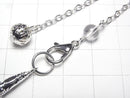 [Video] Crystal AAA Pendulum 65x14x14mm with chain, silver color, 1pc