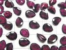 [Video]High Quality Pink Purple Garnet AAA Loose stone Pear shape Faceted 8x6mm 5pcs