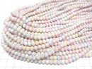 [Video] Glass Beads Faceted Button Rondelle 6x6x5mm Multicolor [Pastel] AB 1strand beads (aprx.16inch/39cm)