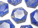 [Video]Lapislazuli AA Hexagram 32x28mm 1pc