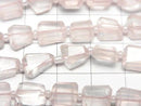 [Video] Rose Quartz AA++ Faceted Nugget 1strand beads (aprx.13inch/32cm)