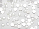 [Video] High Quality White Shell (Silver-lip Oyster) AAA Round Cabochon 3x3mm 5pcs