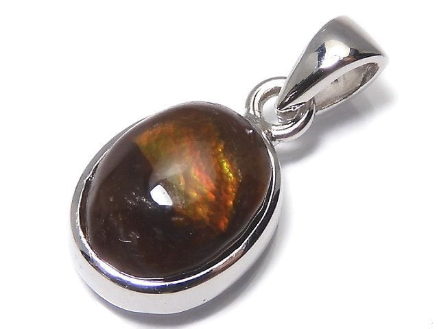 [Video][One of a kind] Mexico Fire Agate AAA- Pendant Silver925 NO.33