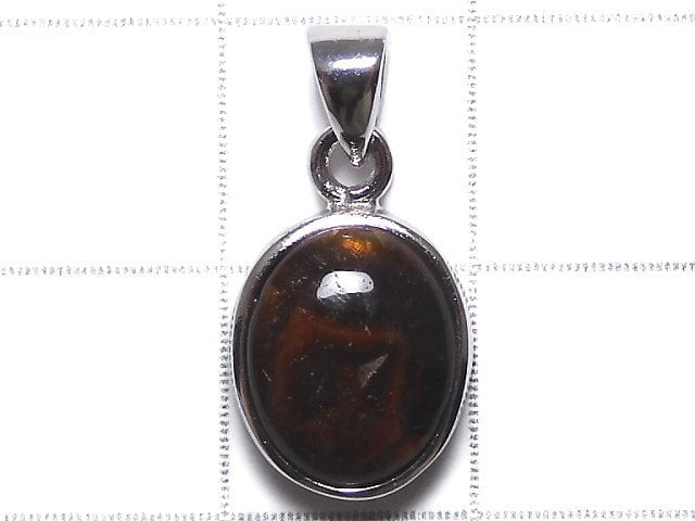 [Video][One of a kind] Mexico Fire Agate AAA- Pendant Silver925 NO.34