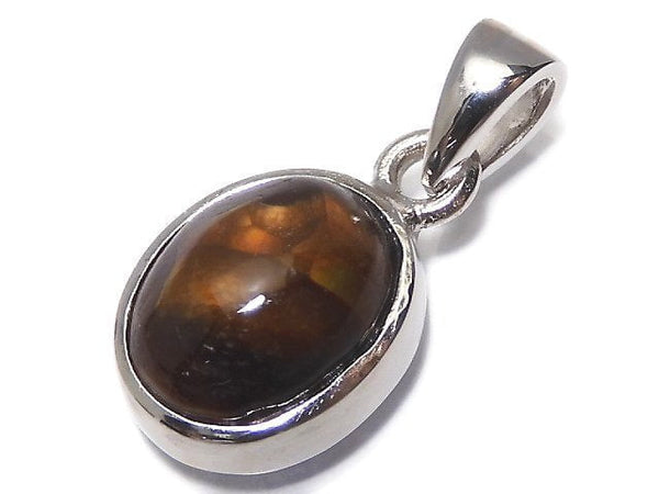 [Video][One of a kind] Mexico Fire Agate AAA- Pendant Silver925 NO.35