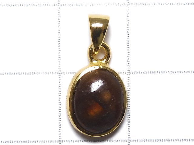 [Video][One of a kind] Mexico Fire Agate AAA- Pendant 18KGP NO.39