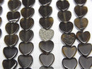 [Video] Golden Obsidian Vertical Hole Heart 6x6mm 1strand beads (aprx.15inch/36cm)