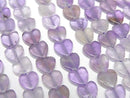 [Video]Amethyst AA Vertical Hole Heart 6x6mm 1strand beads (aprx.15inch/36cm)