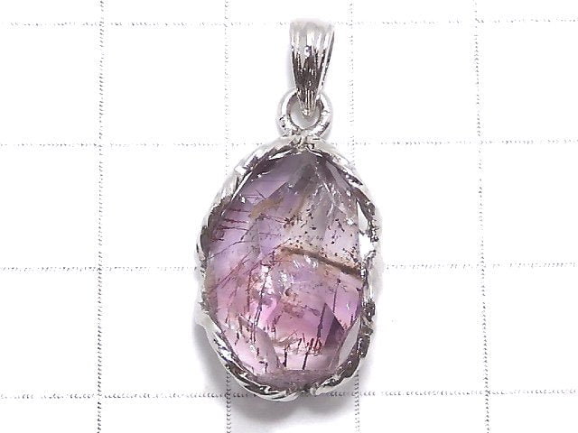 [Video][One of a kind] Amethyst Elestial AAA Pendant Silver925 NO.24