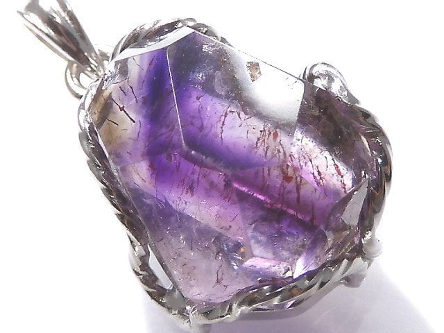 [Video][One of a kind] Amethyst Elestial AAA Pendant Silver925 NO.25