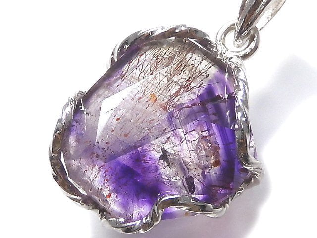 [Video][One of a kind] Amethyst Elestial AAA Pendant Silver925 NO.28