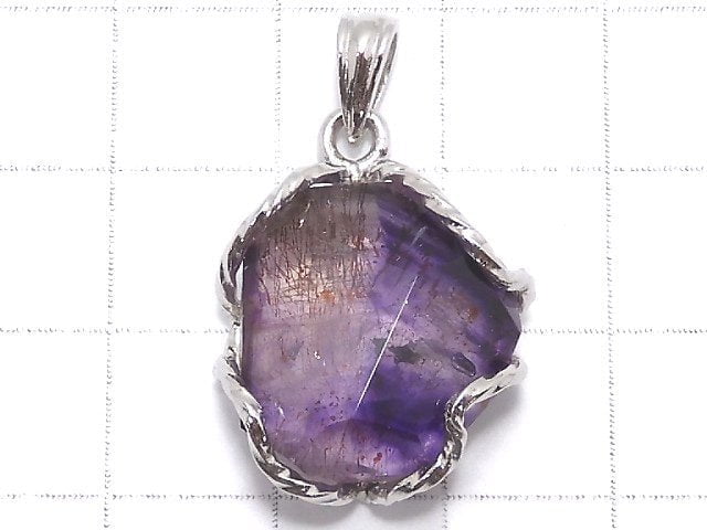 [Video][One of a kind] Amethyst Elestial AAA Pendant Silver925 NO.28