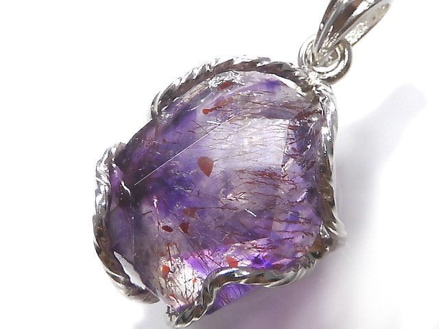 [Video][One of a kind] Amethyst Elestial AAA Pendant Silver925 NO.29