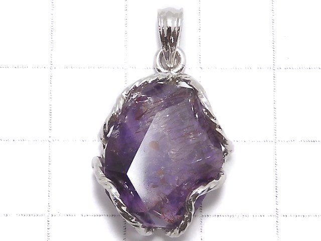 [Video][One of a kind] Amethyst Elestial AAA Pendant Silver925 NO.29