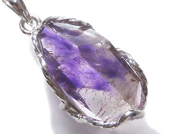 [Video][One of a kind] Amethyst Elestial AAA Pendant Silver925 NO.30