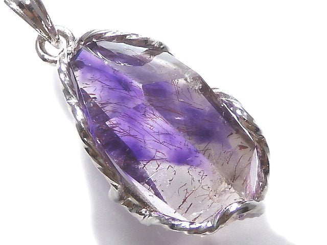 [Video][One of a kind] Amethyst Elestial AAA Pendant Silver925 NO.30