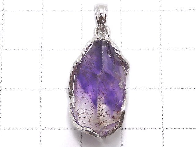 [Video][One of a kind] Amethyst Elestial AAA Pendant Silver925 NO.30