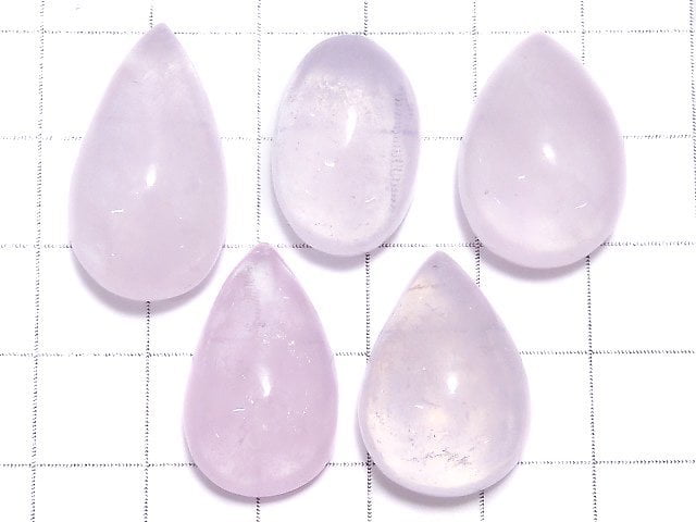 [Video][One of a kind] Morganite AAA Cabochon 5pcs Set NO.78