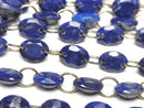 [Video]Lapislazuli AA++ Oval Faceted 8x6mm [Double Hole] 1strand (10pcs)