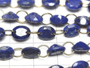 [Video]Lapislazuli AA++ Oval Faceted 8x6mm [Double Hole] 1strand (10pcs)