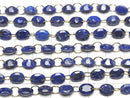 [Video]Lapislazuli AA++ Oval Faceted 8x6mm [Double Hole] 1strand (10pcs)