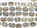 [Video]Labradorite AA++ Oval Faceted 8x6mm [Double Hole] 1strand (10pcs)