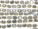 [Video]Labradorite AA++ Oval Faceted 8x6mm [Double Hole] 1strand (10pcs)