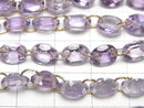 [Video]Amethyst Oval Faceted 8x6mm [Double Hole] 1strand (10pcs)