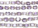 [Video]Amethyst Oval Faceted 8x6mm [Double Hole] 1strand (10pcs)