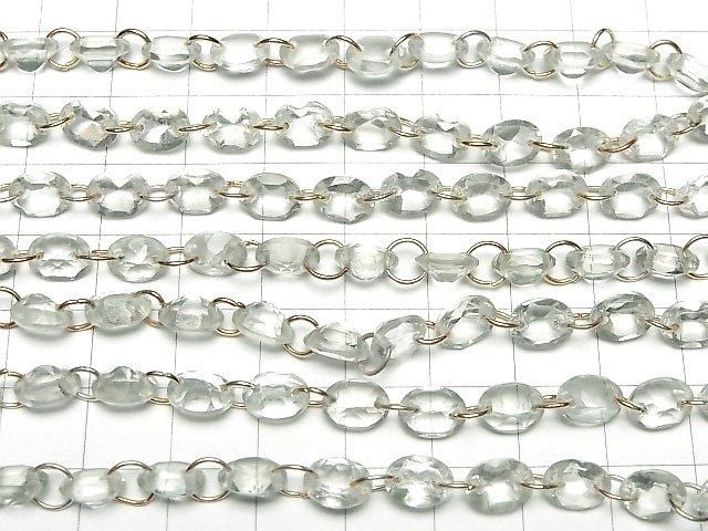 [Video] Green Amethyst Oval Faceted 8x6mm [Double Hole] 1strand (10pcs)