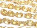 [Video]Citrine Oval Faceted 8x6mm [Double Hole] 1strand (10pcs)