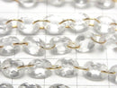 [Video] Crystal Oval Faceted 8x6mm [Double Hole] 1strand (10pcs)