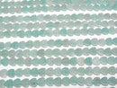 [Video] Amazonite Vertical Hole Heart 6x6mm 1strand beads (aprx.15inch/36cm)