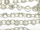 [Video] Green Amethyst Round Faceted 6x6mm [Double Hole] 1strand (14pcs)