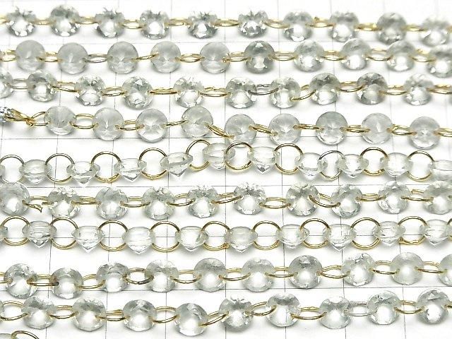 [Video] Green Amethyst Round Faceted 6x6mm [Double Hole] 1strand (14pcs)